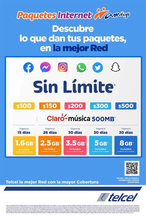 paquetes de amigo de telcel